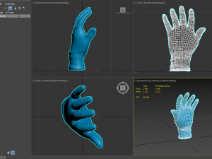 surgical latex gloves 3D मॉडल