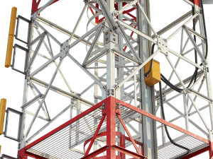 radio mast - antenna communication tower 3D Model