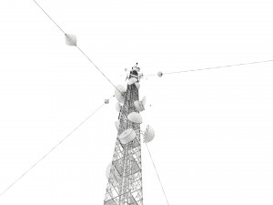 radio mast - antenna communication tower 3D Model