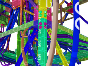 radio mast - antenna communication tower 3D Model
