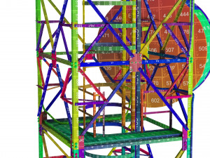 radio mast - antenna communication tower 3D Model