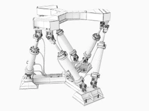 hexapod platform 3D Model