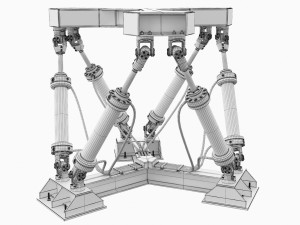hexapod platform 3D 모델