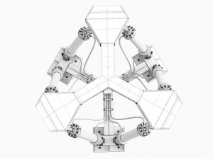 hexapod platform 3D 모델