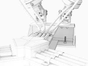 hexapod platform 3D 모델