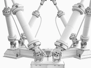 hexapod platform 3D Model