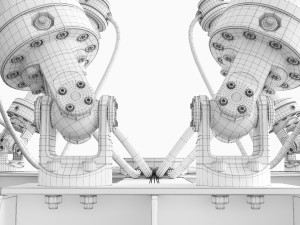 hexapod platform 3D 모델