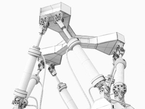 hexapod platform 3D 모델