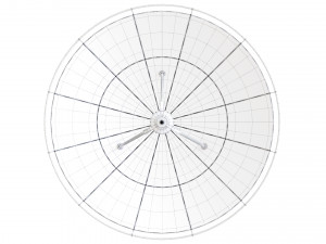 3d satelite dish on hexapod platform 3D-Modell