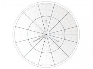 3d satelite dish on hexapod platform 3D Model