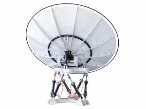 3d satelite dish on hexapod platform 3D Model