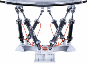 3d satelite dish on hexapod platform 3D-Modell