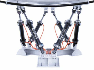 3d satelite dish on hexapod platform 3D Model