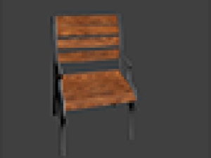 simple bench 3Dモデル