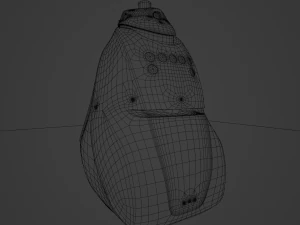 3D NYPD K5 Robot Cop Vandalized - clean texture included 3D Model