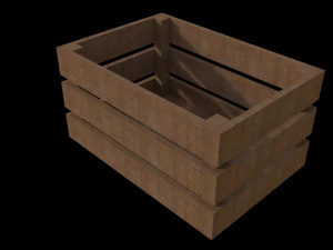 Holzkiste 3D Modell