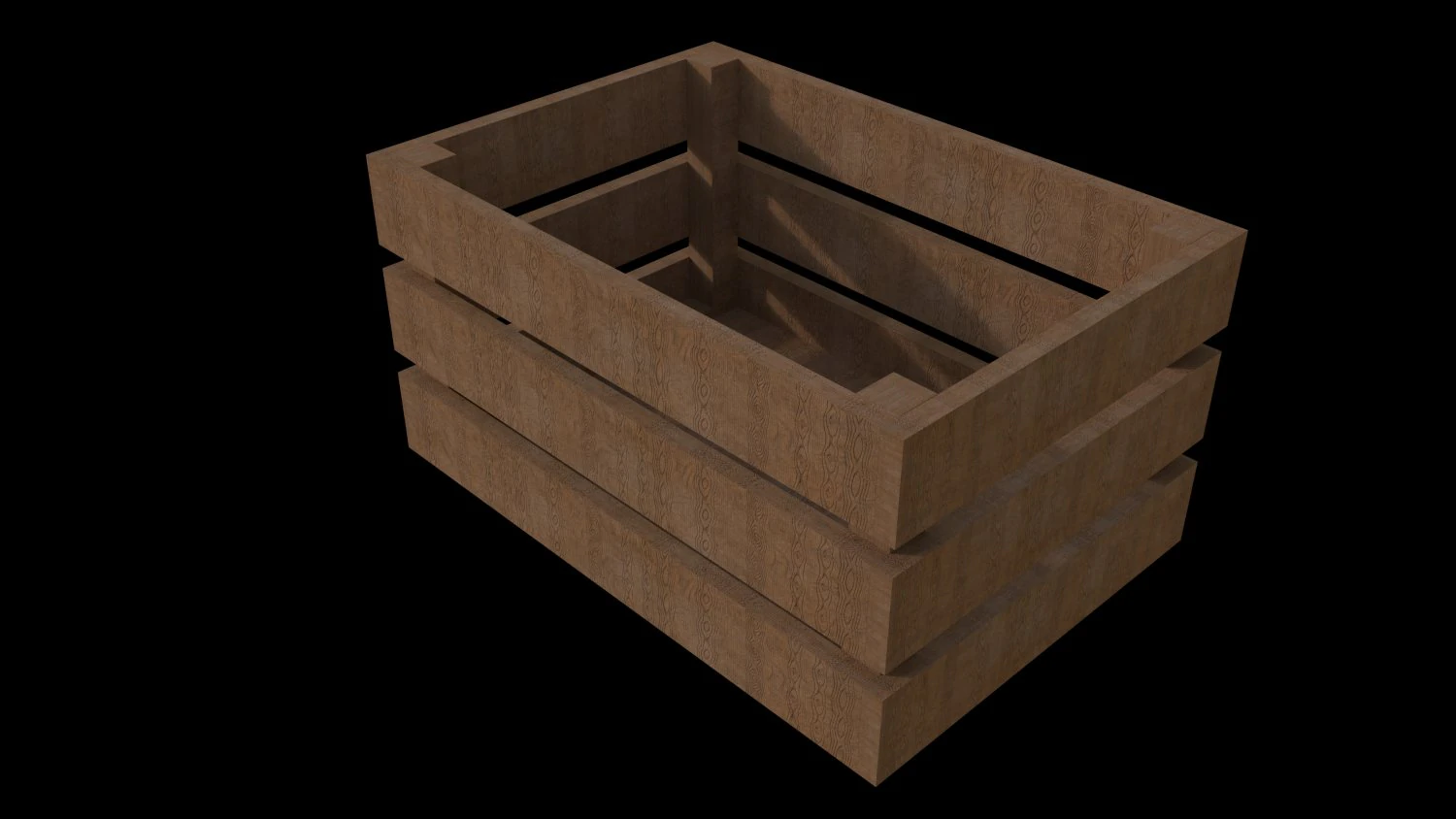 wood box 3D Model .c4d .max .obj .3ds .fbx .stl .blend 
