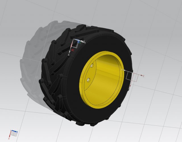 jcb wheel 3D-Modell .c4d .max .obj .3ds .fbx .stl .blend 