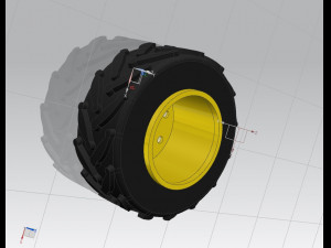 jcb wheel 3D मॉडल