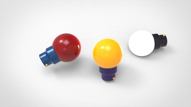 bulb Model 3D .c4d .max .obj .3ds .fbx .stl .blend 