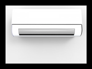 ac air conditioning out lock model of ac in shape and frame 3D 모델