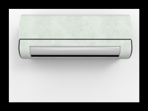 ac air conditioning out lock model of ac in shape and frame 3D Модель
