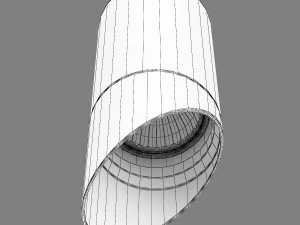 20143x rullo lightstar ceiling lamp with nozzle 3D Model