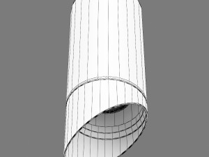 20148x rullo lightstar ceiling lamp with nozzle 3Dモデル