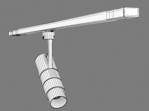 21523x fuoco lightstar led lamp for 1-phase track Modèle 3D