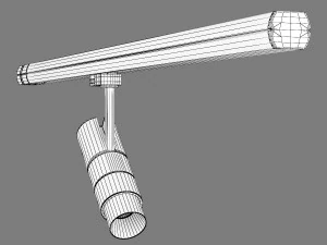 21543x fuoco lightstar led lamp for 3-phase track 3D Model