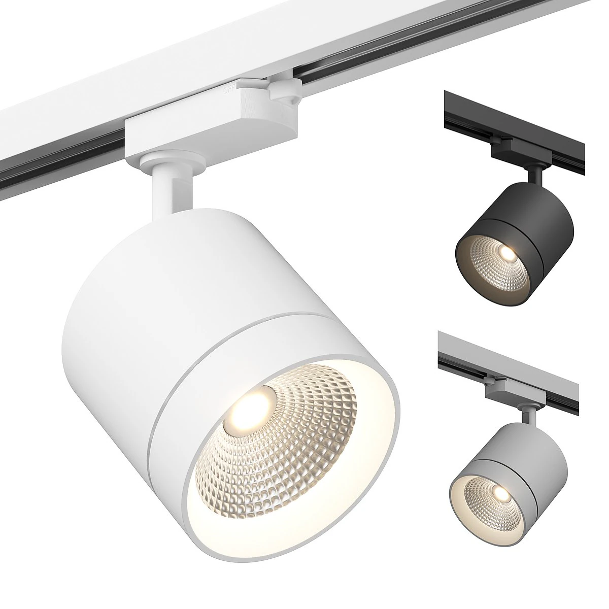 3012xx canno lightstar led lamp for 1-phase track 3D Model .c4d .max .obj .3ds .fbx .stl .blend 