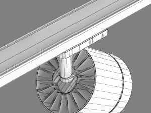 3012xx canno lightstar led lamp for 1-phase track 3D Model