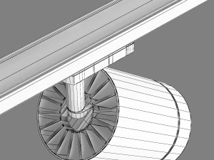 3032xx canno lightstar led lamp for 1-phase track 3D Model