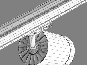 3035xx canno lightstar led lamp for 1-phase track 3D Model