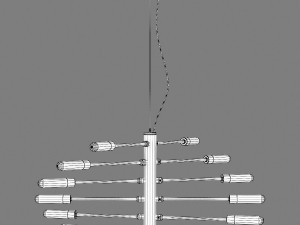 733127 ragno lightstar pendant chandelier 3D Модель