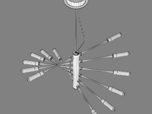 733127 ragno lightstar pendant chandelier 3D Модель