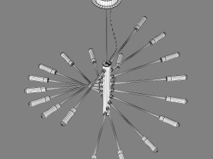 733187 ragno lightstar pendant chandelier Model 3D