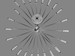 733247 ragno lightstar pendant chandelier Modelo 3D