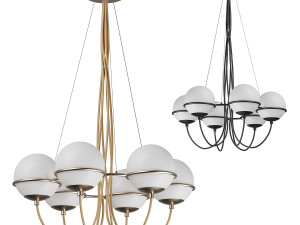 80326x globo lightstar pendant chandelier 3D Model