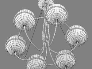 80326x globo lightstar pendant chandelier 3D 모델