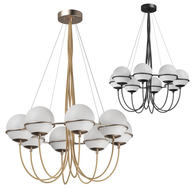 80328x globo lightstar pendant chandelier Model 3D .c4d .max .obj .3ds .fbx .stl .blend 