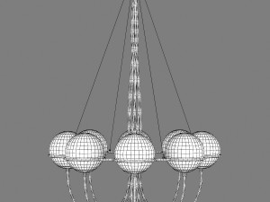 80328x globo lightstar pendant chandelier Model 3D