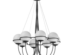 80328x globo lightstar pendant chandelier Model 3D