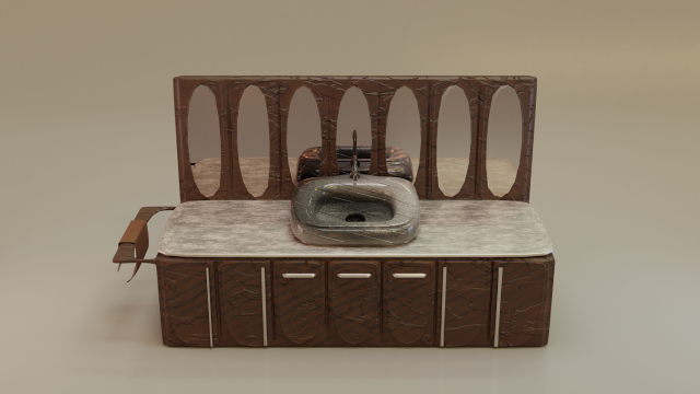 bathroom sink 3Dモデル .c4d .max .obj .3ds .fbx .stl .blend 