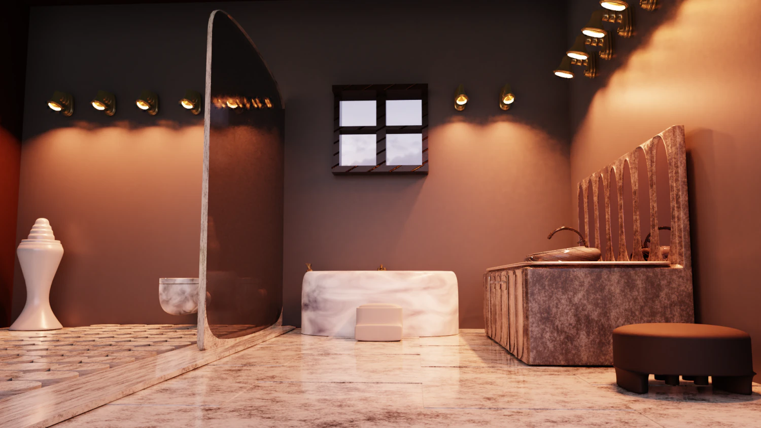 bathroom 3D Model .c4d .max .obj .3ds .fbx .stl .blend 