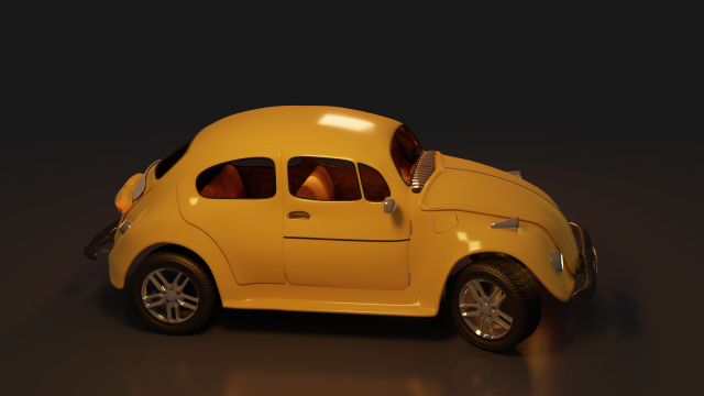 car volkswagen beetle 3D Model .c4d .max .obj .3ds .fbx .stl .blend 