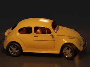 car volkswagen beetle 3D Model
