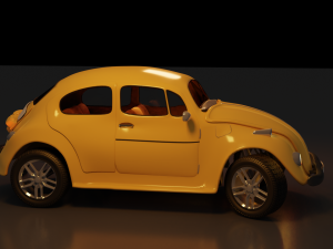car volkswagen beetle 3D Model