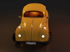 car volkswagen beetle 3D Model