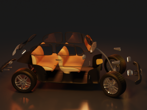 car volkswagen beetle 3D Model